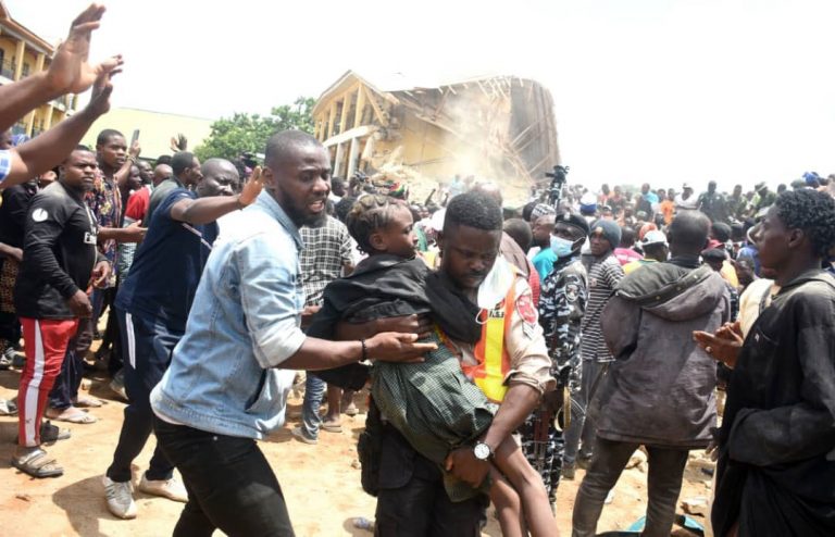 Kano Fire Service Rescues Woman Building