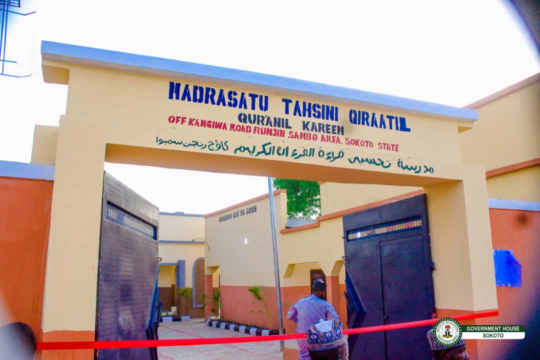 Sokoto Governor Inaugurates Reconstructed Tahsinul Quran School, Mosque