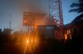 BREAKING: Fire Outbreak at FIIRO Office in Oshodi, Lagos