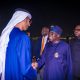 Tinubu Lands In Abu Dhabi, UAE