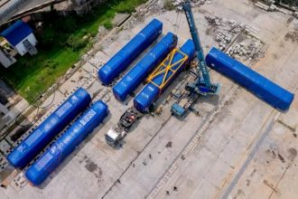 New train sets for the Lagos Blue Line Rail