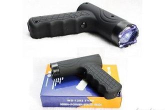 Stock photo of stun guns resembling the object Paul Adefarasin pointed at the TikToker in the now-infamous encounter (Photo: Basec Africa)