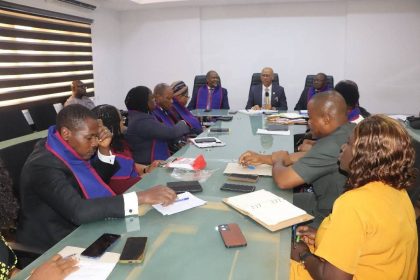 Lagos State Health Commissioner Prof. Akin Abayomi and SOGON executives move to craft life-saving response to maternal deaths