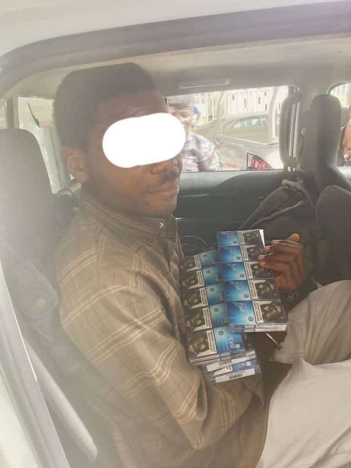 RRS Operatives Arrest Man with ₦90,000 Worth of Stolen Cigarettes