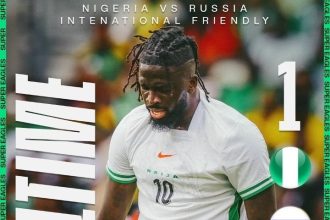 Super Eagles Draw Against Russia