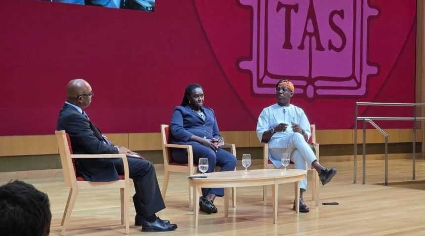 Lagos State Commissioner for the Environment and Water Resources, Tokunbo Wahab, at a Harvard University’s Climate Action Week event