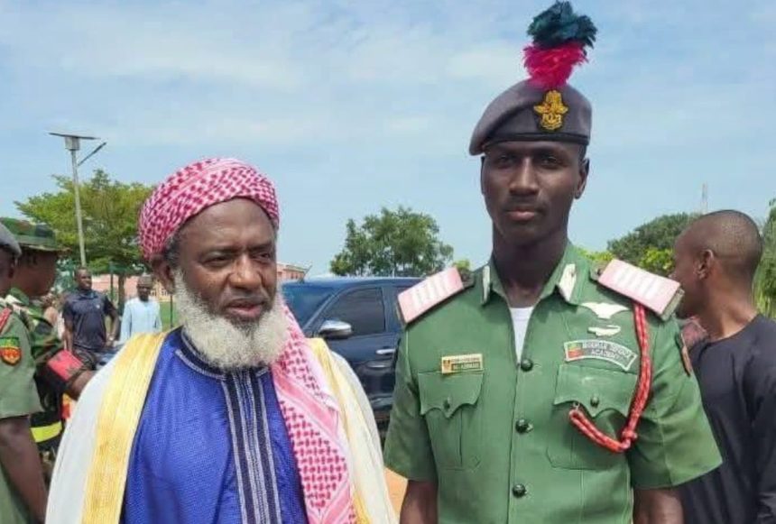 Gumi and his son, Abdulrahaman Ahmad