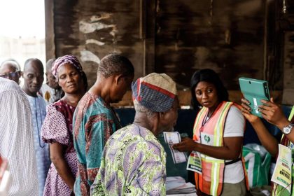 File photo of Nigerian voters during the 2023 general election
