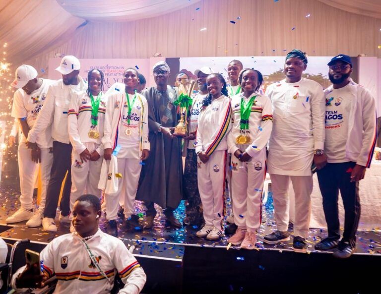Sanwo-Olu Hosts Victorious Team Lagos, Commends Youth Athletes’ Excellence