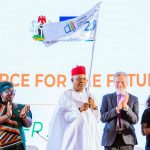 Vice-President Kashim Shettima speaking at the Nigeria Jubilee Fellows Programme (NJFP) 2.0 aimed at youth employment