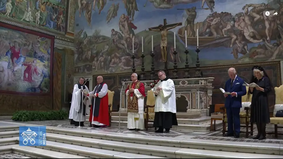 King Charles Prays with Pope Amid Andrew Scandal