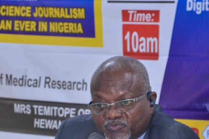 Prof. John Obafunwa, Director General, NIgeria Institute of Medical Research