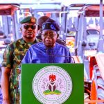 President Bola Tinubu launching 2,000 tractors under the Renewed Hope Agriculture Mechanization Programme (HEDA) in June