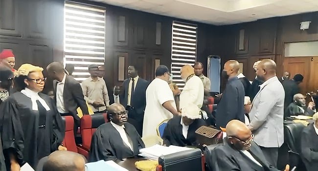 BREAKING: Nnamdi Kanu takes over defence as counsel steps down from case