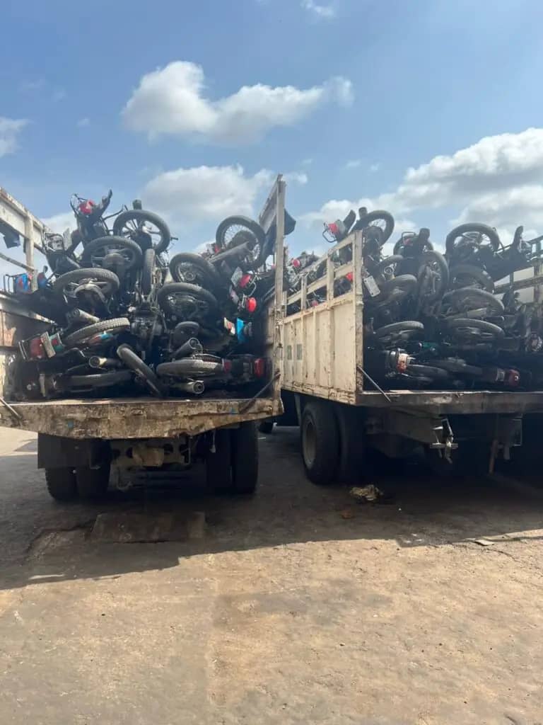 Lagos Seizes 64 Okadas in Renewed Road Sanity Drive