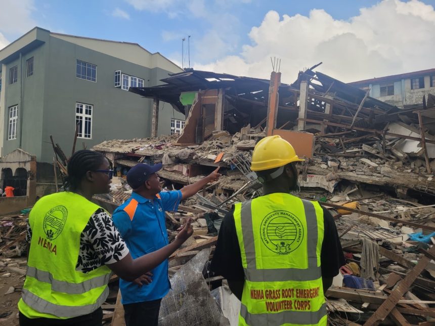 One Dead, Eight Injured as Another Building Collapses in Lagos