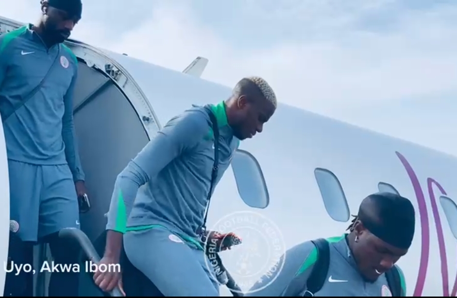 Super Eagles Arrive Safely In Uyo