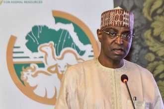 Minister of Livestock Development, Alhaji Mukhtar Maiha