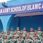 A group of students of the Nigerian Army School of Islamic Affairs, Ikeja, Lagos