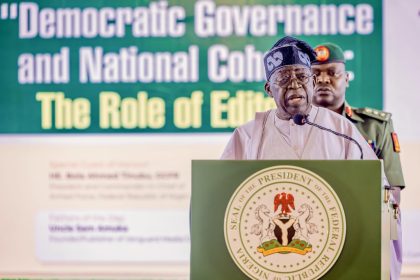 Tinubu Urges Editors to Build Nation with Truthful Reporting