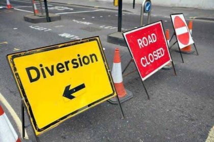 File photo of traffic diversion