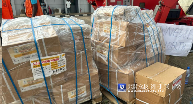 PHOTOS: INEC Begins Anambra Election Materials Distribution