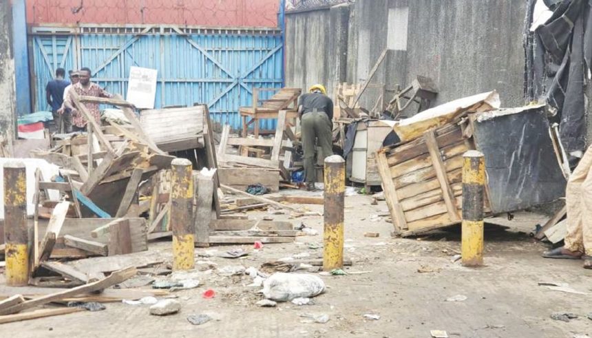 LASTMA Uncovers Wooden Gun While Clearing Illegal Shanties