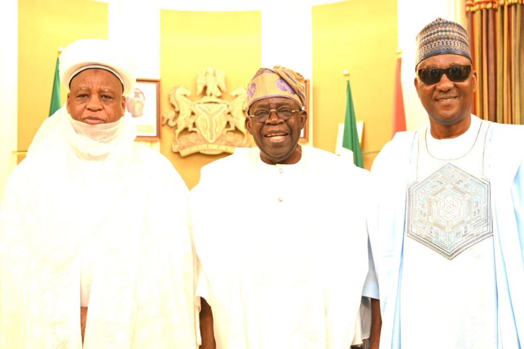 Tinubu, Sultan Hold Talks on National Unity