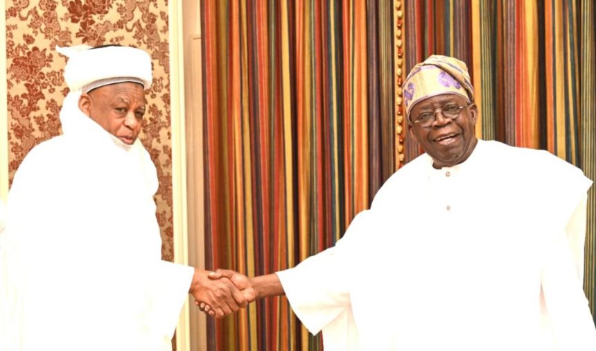 Tinubu, Sultan Hold Talks on National Unity