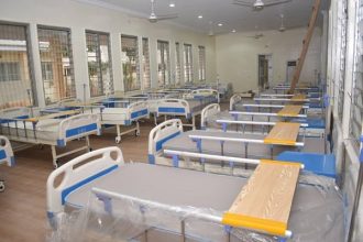 File photo of an empty hospital ward as health unions in Nigeria embark on an indefinite strike