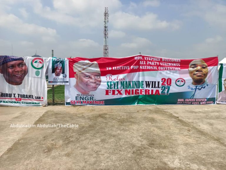 Makinde’s 2027 Posters PDP Convention