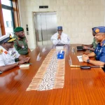 Ribadu Meets Service Chiefs