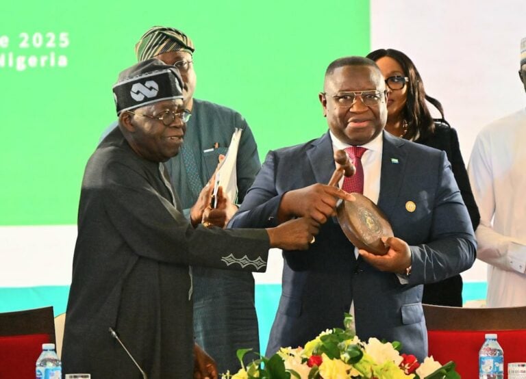 Tinubu Sierra Leone’s President