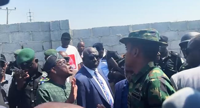 Tension in Abuja as Soldiers Block FCT Minister Wike from Accessing Land in Gaduwa
