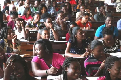 File photo of tertiary institution students
