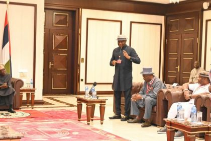 President Bola Tinubu meeting with leaders of Ogbia Kingdom