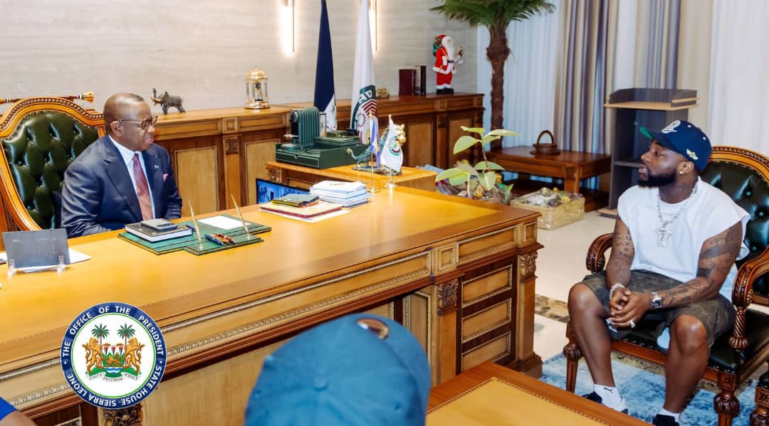 Davido Meets Sierra Leone President