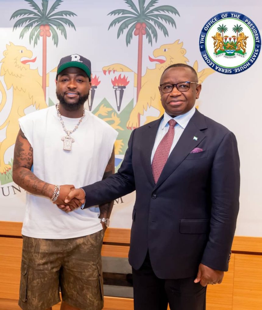 Davido Meets Sierra Leone President