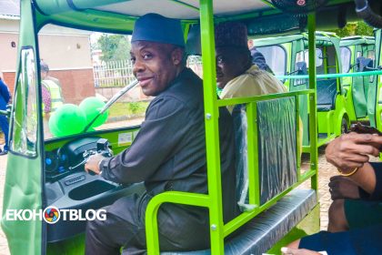 Photo Story: Tunji Alausa Unveils E-Tricycle Transport for UNILAG Students