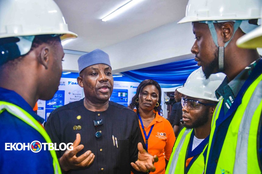 Alausa Visits Youth Skills Programme at Lagos T-VET Centre