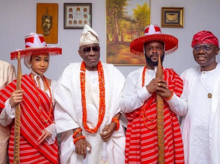 Seyi Tinubu Installed as Okanlomo of Lagos by Oba Akiolu