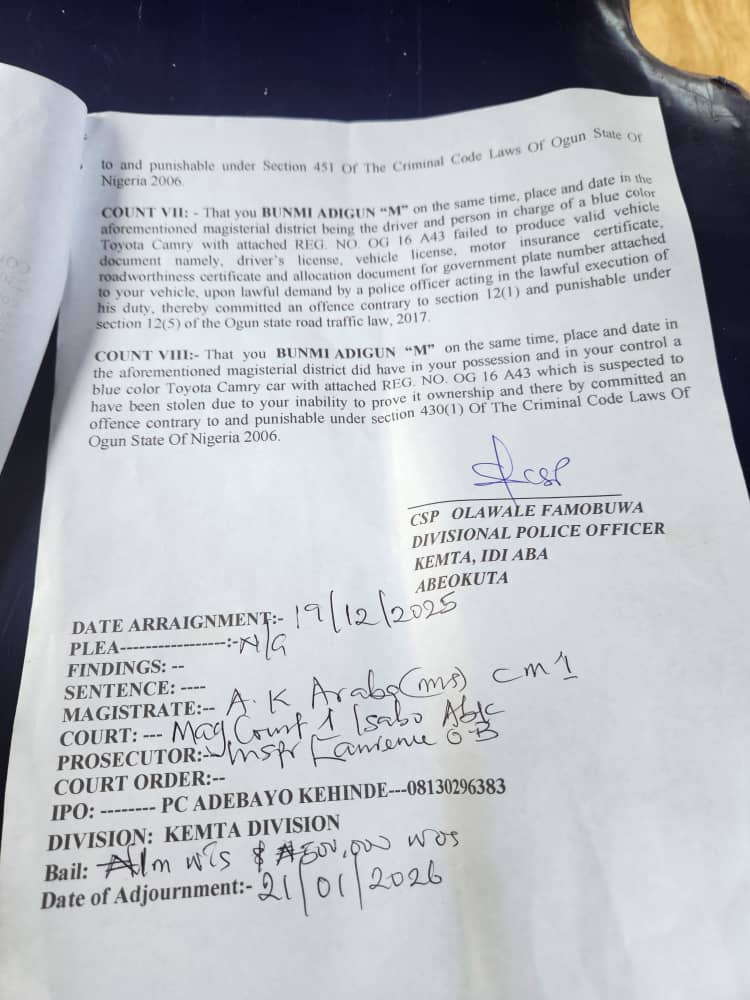 Ogun NUJ Secretary Remanded Over Alleged Kidnapping Of Policeman