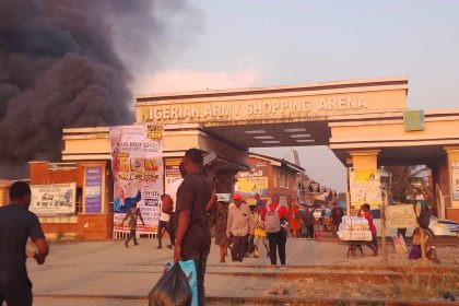 Fire Guts Army Arena Market in Oshodi Again