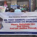 LASU Protesters Storm Lagos Assembly, Demand Reinstatement of Dismissed Lecturers