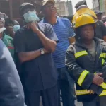 Sanwo-Olu Inspects Lagos Island High-Rise Fire Scene