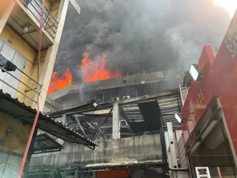 Fire 22 Storey Building in Lagos