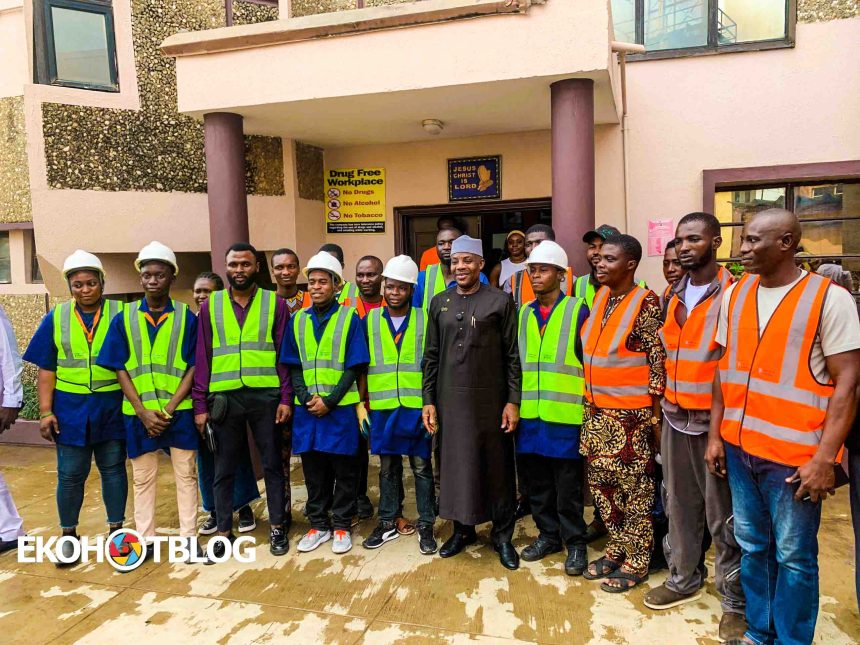 Alausa Visits Lagos T-VET Centre