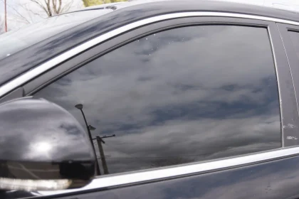 An illustrative image of tinted car glass