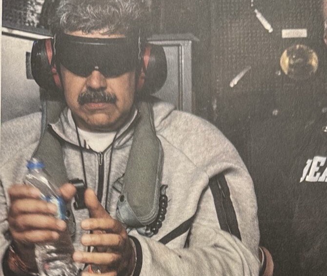 Captured Venezuelan President Nicolás Maduro