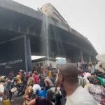 Diesel tanker overturns in Lagos (Photo: ChannelsTV)